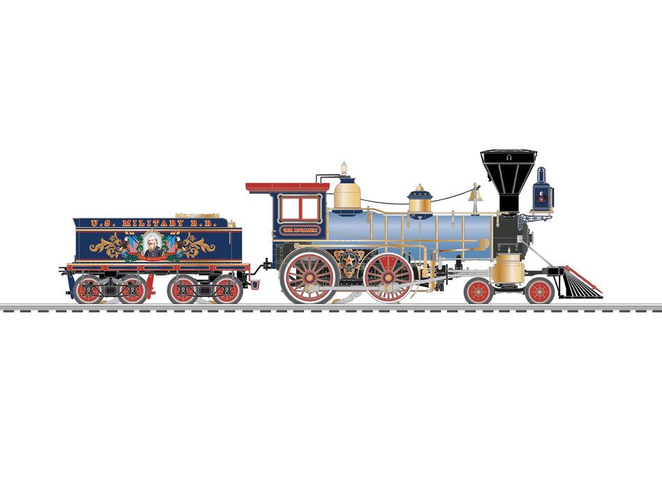 US MILITARY RR BRASS HYBRID LEGACY 4-4-0 GEN. MCCALLUM