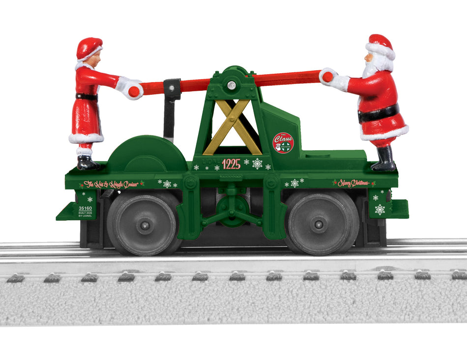 SANTA AND MRS CLAUS HANDCAR