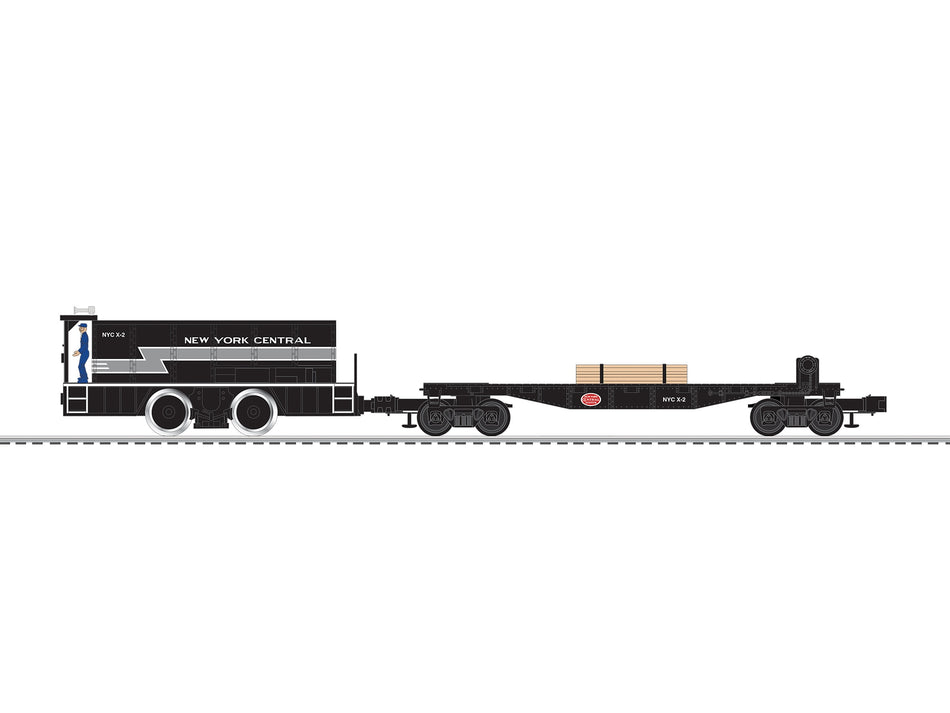 NEW YORK CENTRAL TIE-JECTOR AND FLATCAR NYC X-2