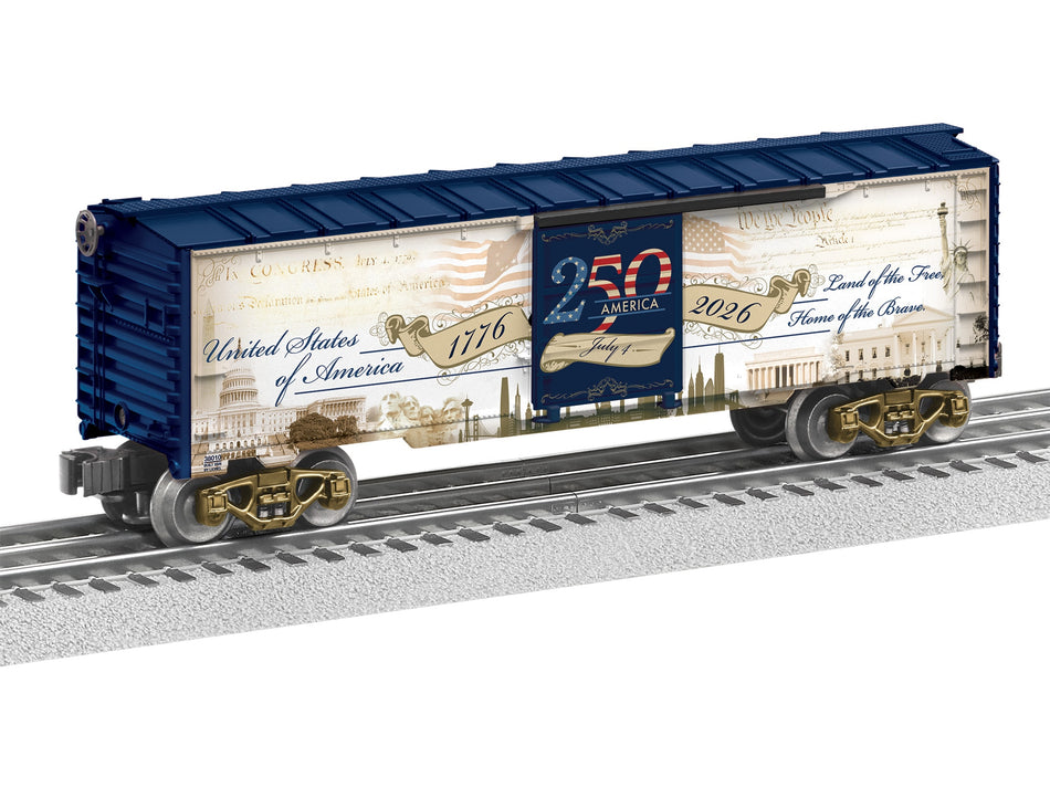 AMERICA 250TH O GAUGE BOXCAR