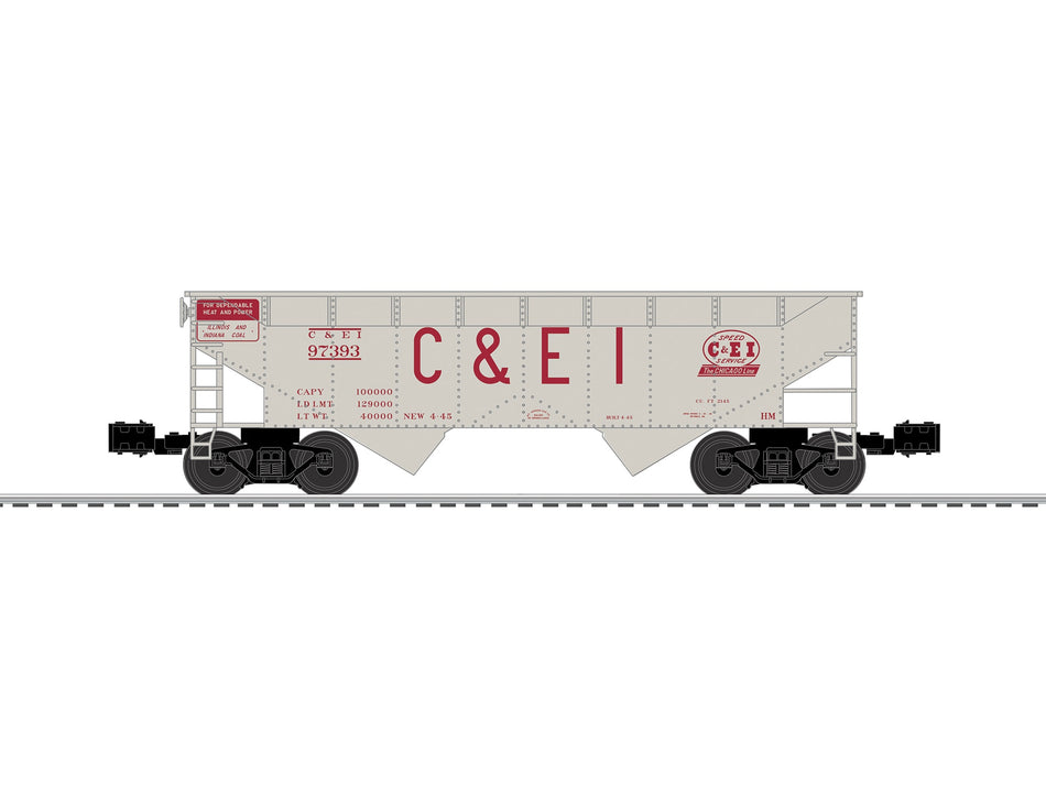 C&EI 2 BAY AAR HOPPER #97393