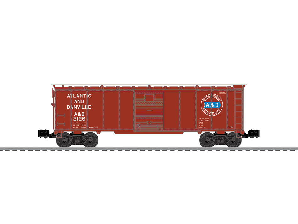 ATLANTIC & DANVILLE STEEL SIDE BOXCAR #2126