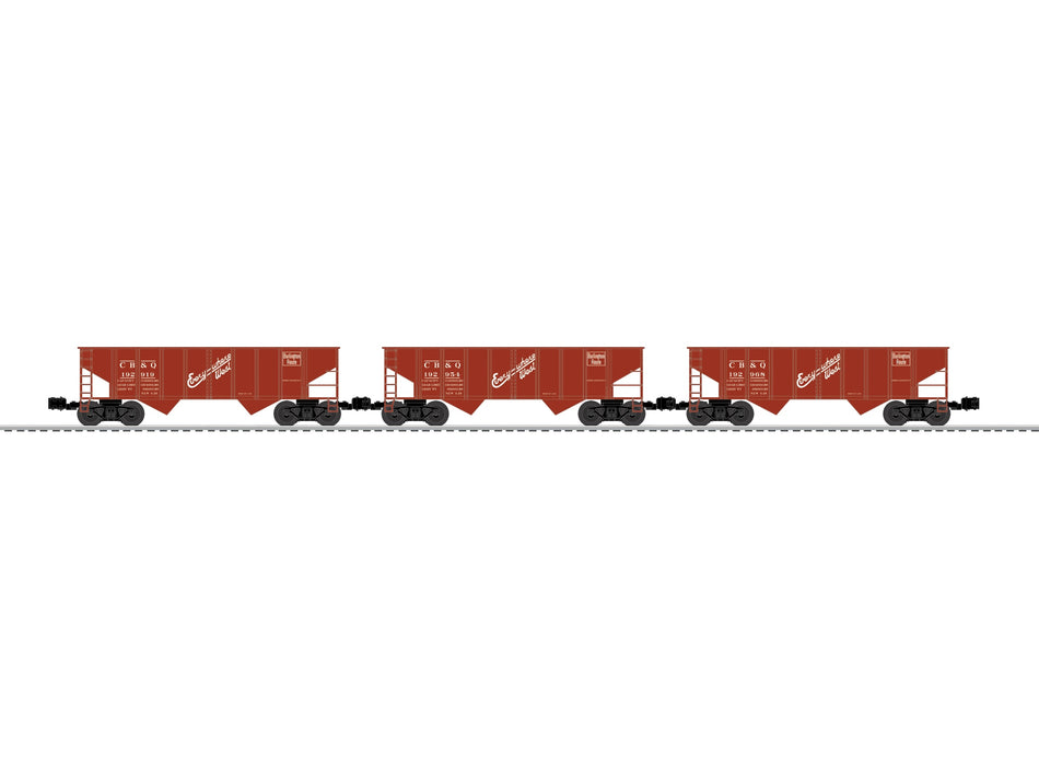 CHICAGO BURLINGTON & QUINCY 2 BAY HOPPER -Ê 3 PACK