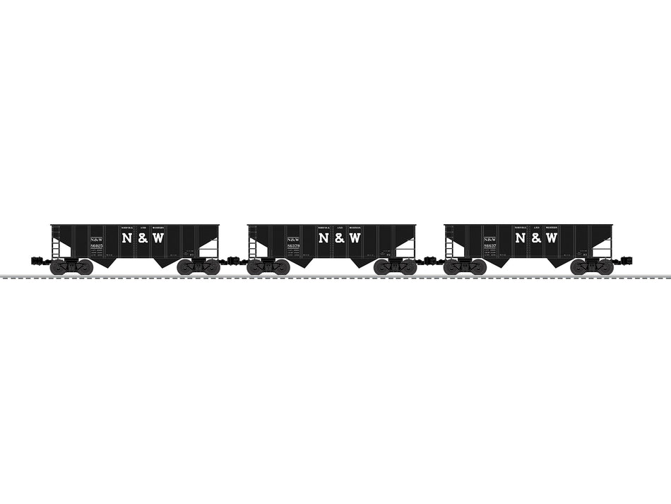 NORFOLK & WESTERN 2 BAY HOPPER - 3 PACK