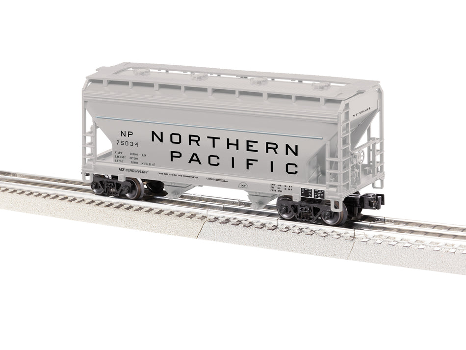 NORTHERN PACIFIC 2-BAY ACF COVERED HOPPER #75034