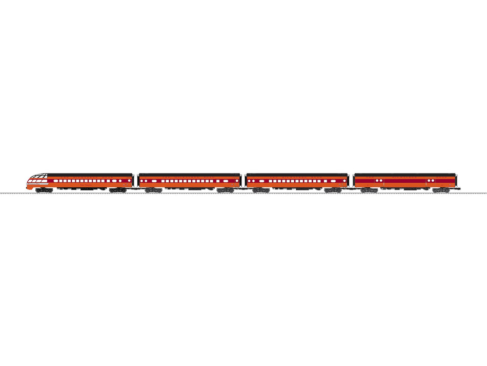 MILWAUKEE ROAD HIAWATHA ALUMINUM 4 PACK (ORANGE)