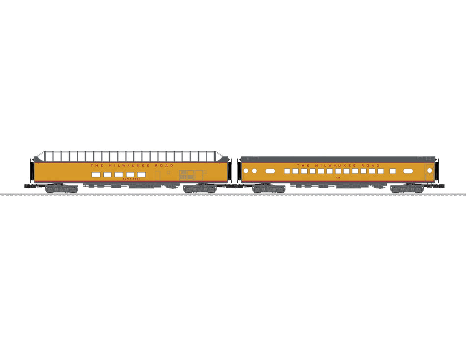 MILWAUKEE ROAD HIAWATHA ALUMINUM 2 PACK (YELLOW)