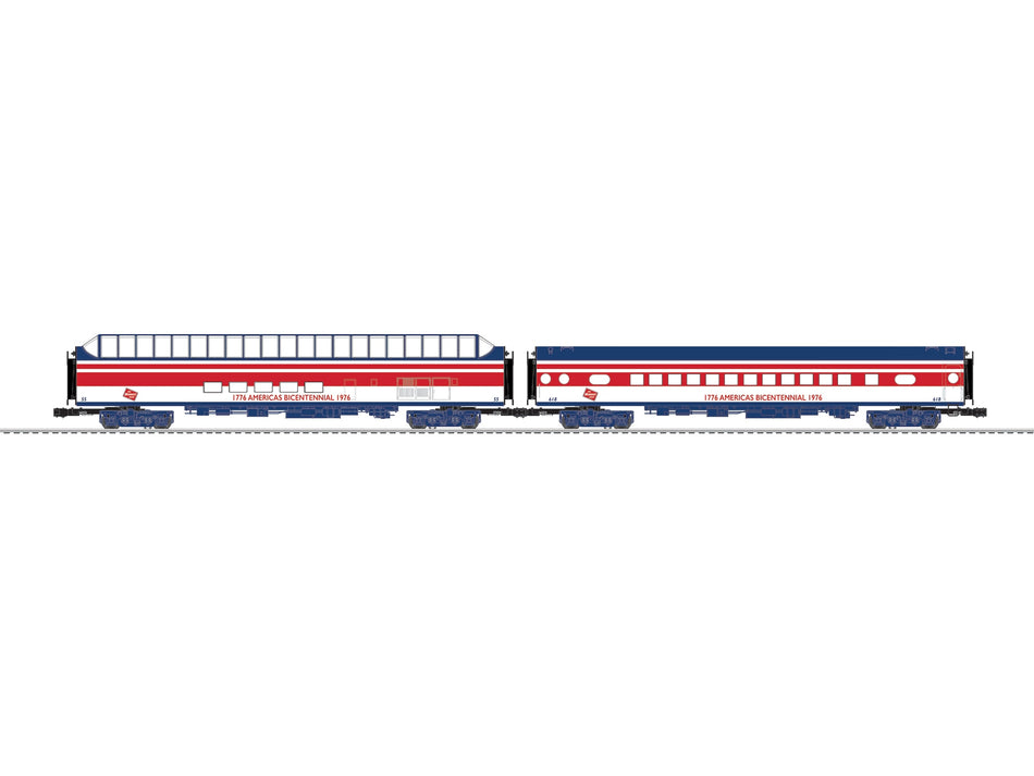 MILWAUKEE ROAD BICENTENNIAL ALUMINUM 2 PACK