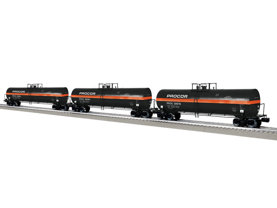 PROCOR 50' TANK CAR 3 PACK