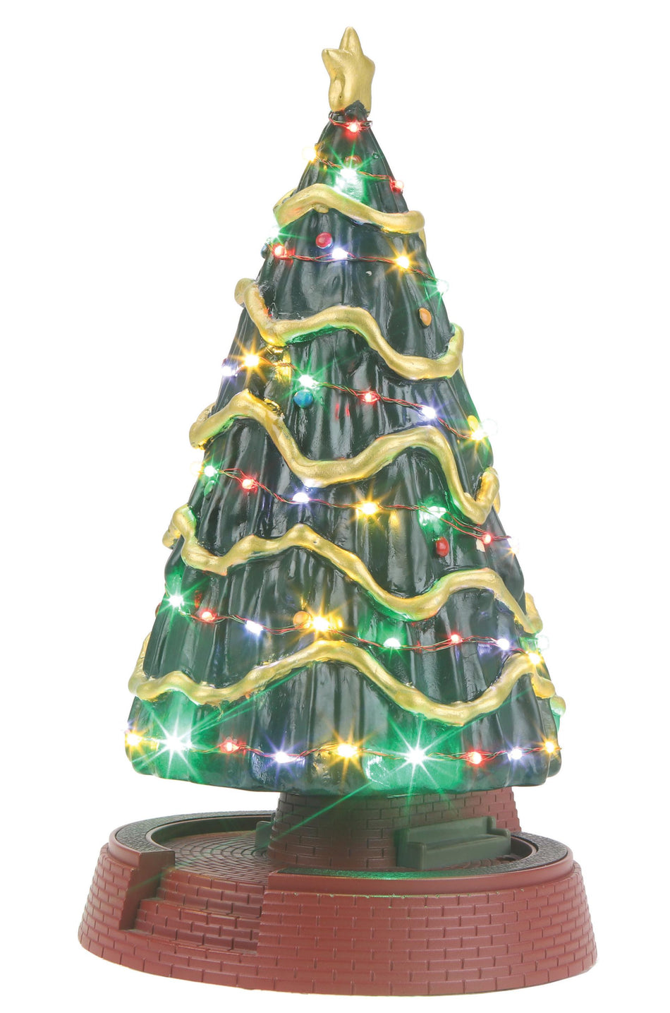 TOWN SQUARE CHRISTMAS TREE W/OPERATING LED LIGHTS