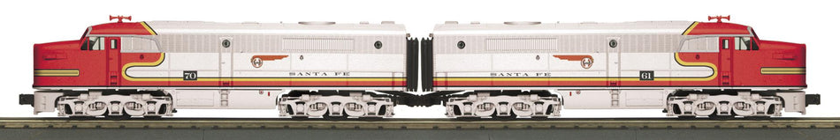 SANTA FE O GAUGE RAILKING ALCO PA AA DIESEL SET WITH PROTO-SOUND 3.0