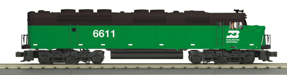 BURLINGTON NORTHERN O SCALE RAILKING FP45 DIESEL ENGINE WITH PROTO-SOUND 3.0