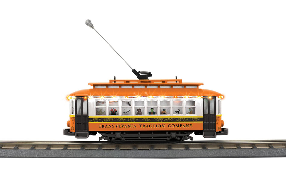 TRANSYLVANIA O GAUGE RAILKING BUMP-N-GO TROLLEY WITH LED LIGHTS
