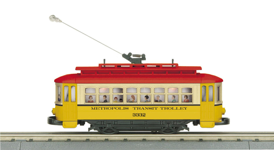 METROPOLIS O GAUGE RAILKING BUMP-N-GO TROLLEY