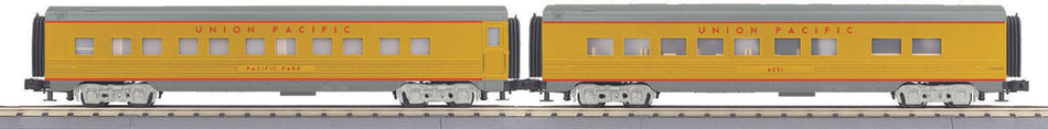 UNION PACIFIC 2-CAR STREAMLINED SLEEPER/DINER SET Ð YELLOW