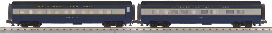 B&O 2-CAR STREAMLINED SLEEPER/DINER SET