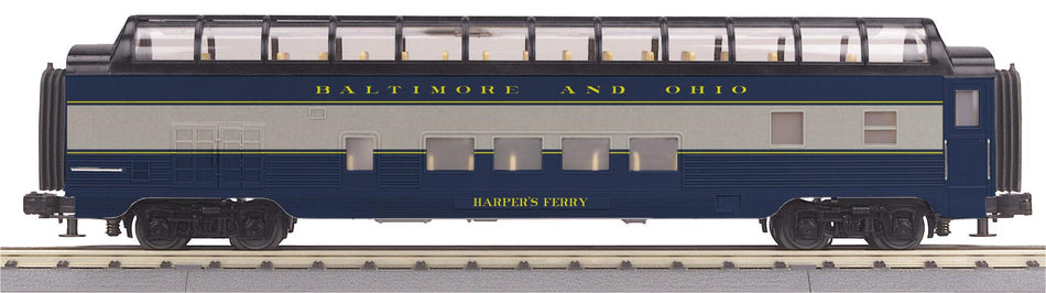 B&O STREAMLINED FULL-LENGTH VISTA DOME CAR