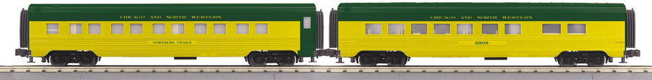 CNW 2-CAR STREAMLINED SLEEPER/DINER SET