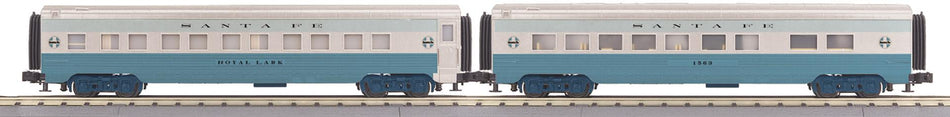 SANTA FE 2-CAR STREAMLINED SLEEPER/DINER SET