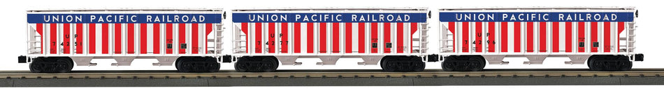 UNION PACIFIC PS-2 DISCHARGE HOPPER 3-CAR SET