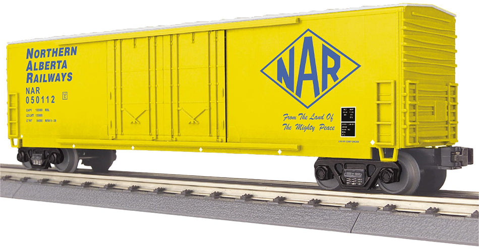 NORTHERN ALBERTA RAILWAYS 50 DOUBLE DOOR PLUGGED BOXCAR (2 PACK)