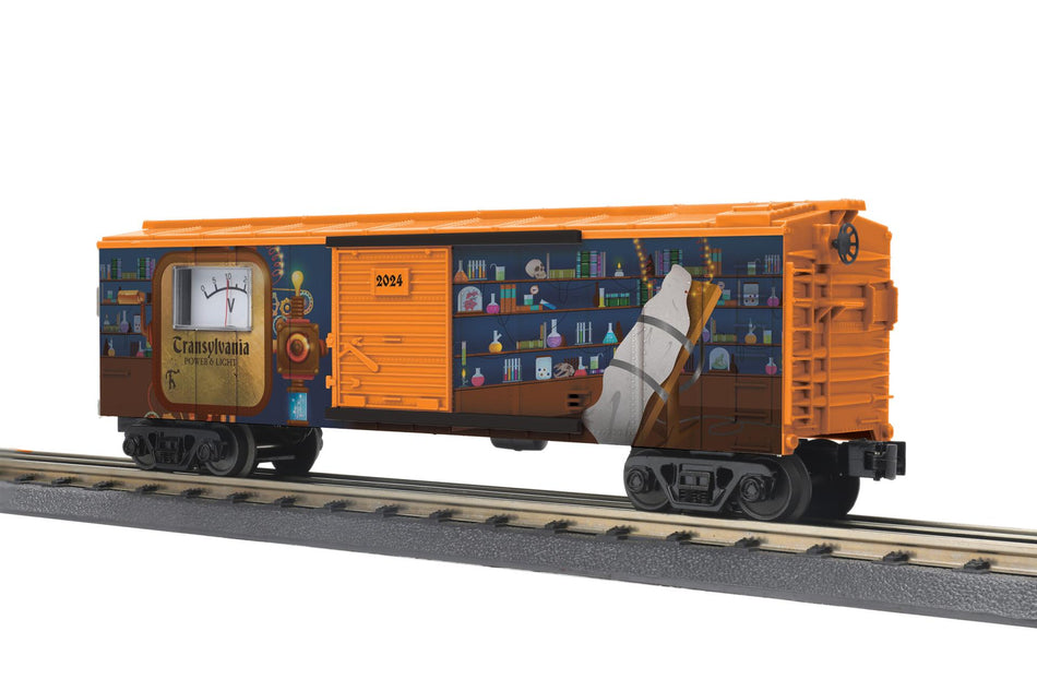 TRANSYLVANIA O GAUGE RAILKING BOX CAR WITHPOWER METER