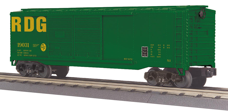 READING O GAUGE RAILKING 40' DOUBLE DOOR BOX CAR