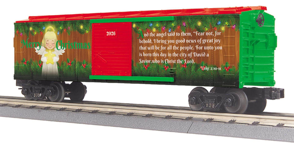 CHRISTMAS BOX CAR  TRADITIONAL