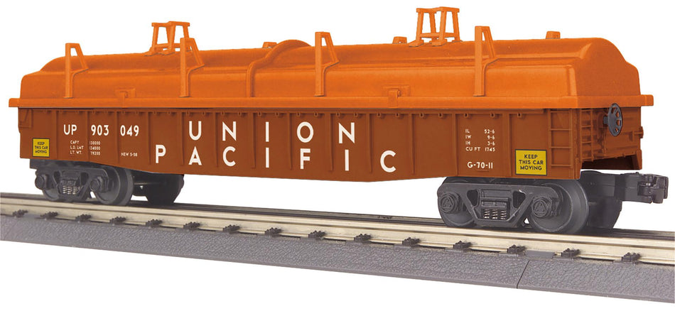 UNION PACIFIC O GAUGE RAILKING GONDOLA CAR WITH COVER