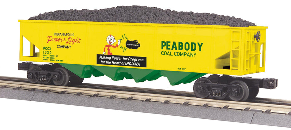4 BAY HOPPER WITH COAL LOAD - PEABODY COAL
