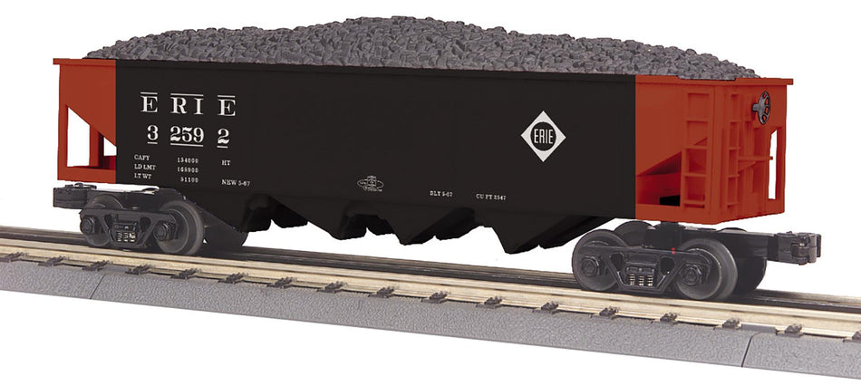 ERIE O GAUGE RAILKING 4-BAY HOPPER CAR