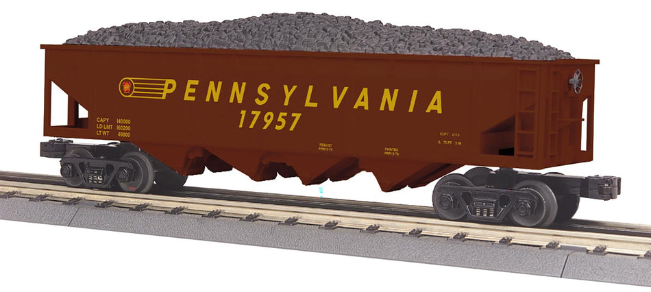 PENNSYLVANIA O GAUGE RAILKING 4-BAY HOPPER CAR