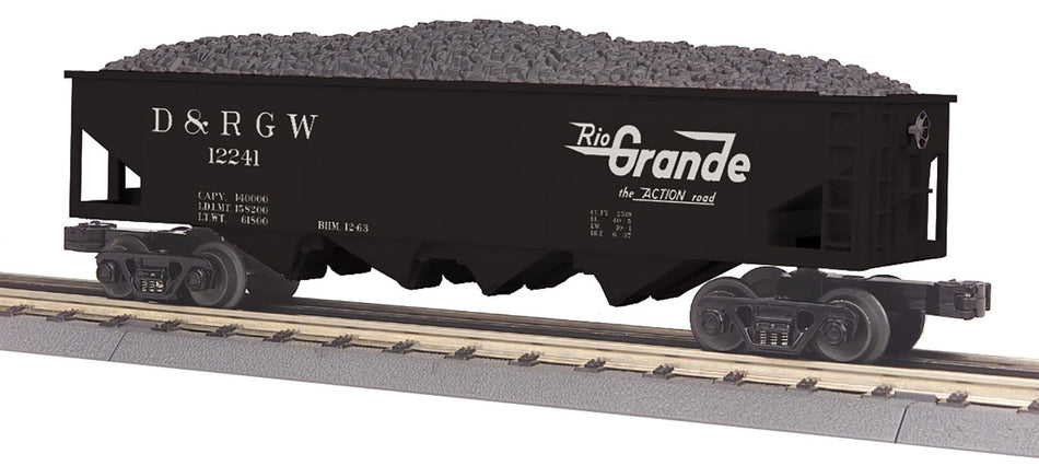 DENVER AND RIO GRANDE 4-BAY HOPPER CAR