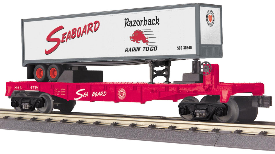 FLAT CAR WITH TRAILER