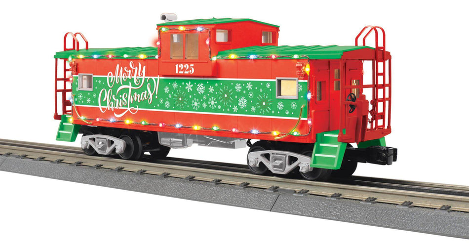 CHRISTMAS EXTENDED VISION CABOOSE W/LED LIGHTS