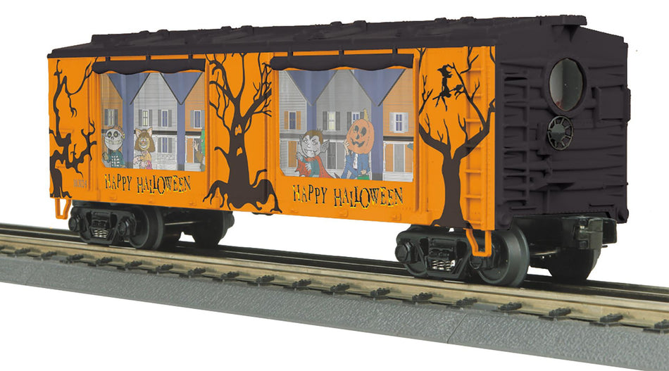 HALLOWEEN O GAUGE RAILKING OPERATING ACTION CAR