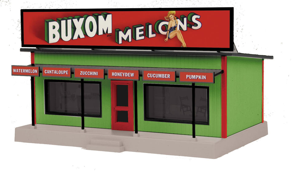 BUXUM MELONS O SCALE RAILKING ROAD SIDE STAND