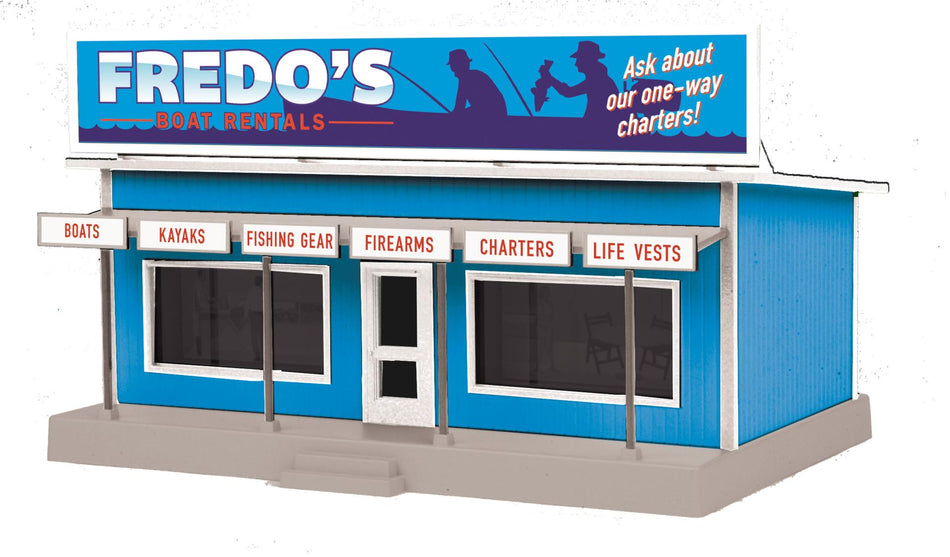 FREDO'S BOAT RENTALS O SCALE RAILKING ROAD SIDE STAND