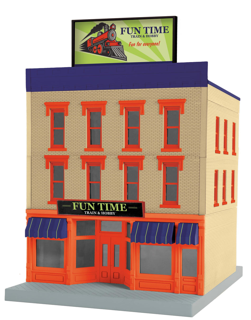 FUN TIME TRAIN AND HOBBY O SCALE RAILKING 3-STORY CITY BUILDING 1
