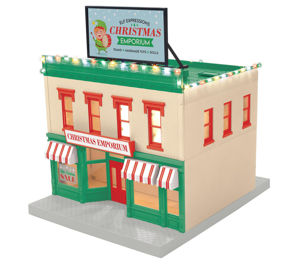 MTH ELF EXEPRESSIONS 2 STORY CITY BUILDING