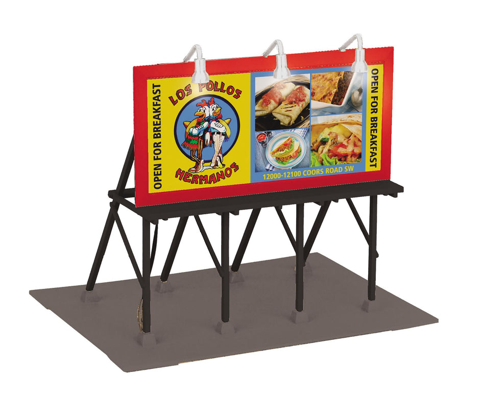 LIGHTED BILLBOARD LOS POLLOS HERMANOS