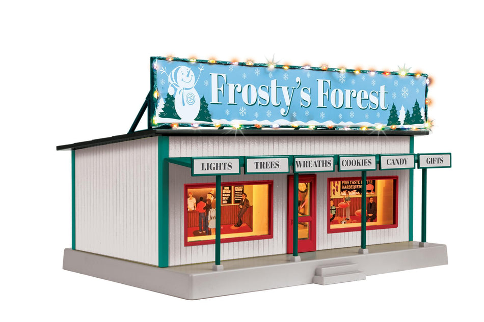 FROSTY'S FOREST ROAD SIDE STAND W/OPERATING CHRISTMAS LIGHTS