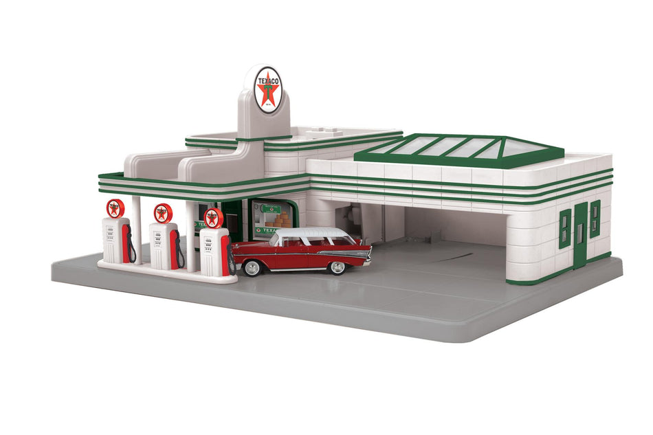 TEXACO O GAUGE RAILKING OPERATING GAS STATION