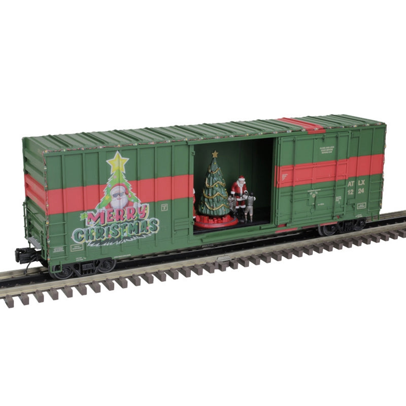 ATLAS O 50' GUNDERSON BOX CAR CHRISTMAS SPECIAL SANTA GIFT BOX ATLX #1224