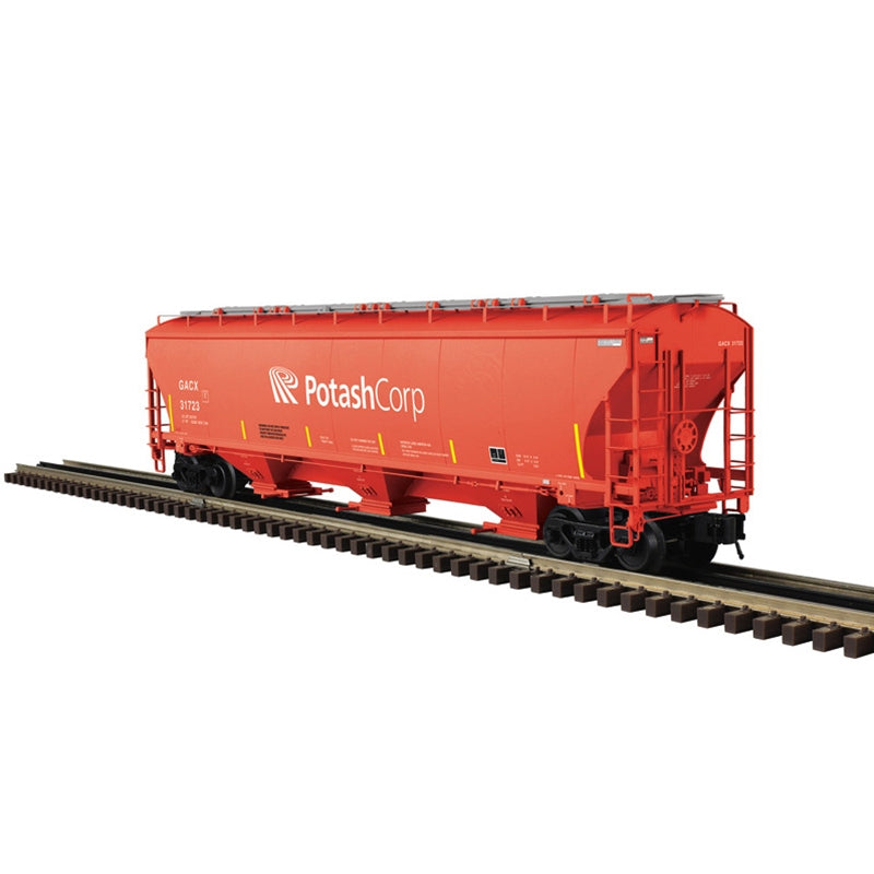 O TRINITY 5161 COVERED HOPPER GACX (POTASHCORP) 31723, 31750, 31793, 31818 (SALMON/WHITE) - 3RL