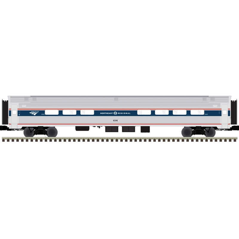 ATLAS PREMIER AMFLEET PASSENGER CARS AMTRAK PHASE VI - NET REGIONAL CAR NUMBERS: 43345, 43348 (2 RAIL)