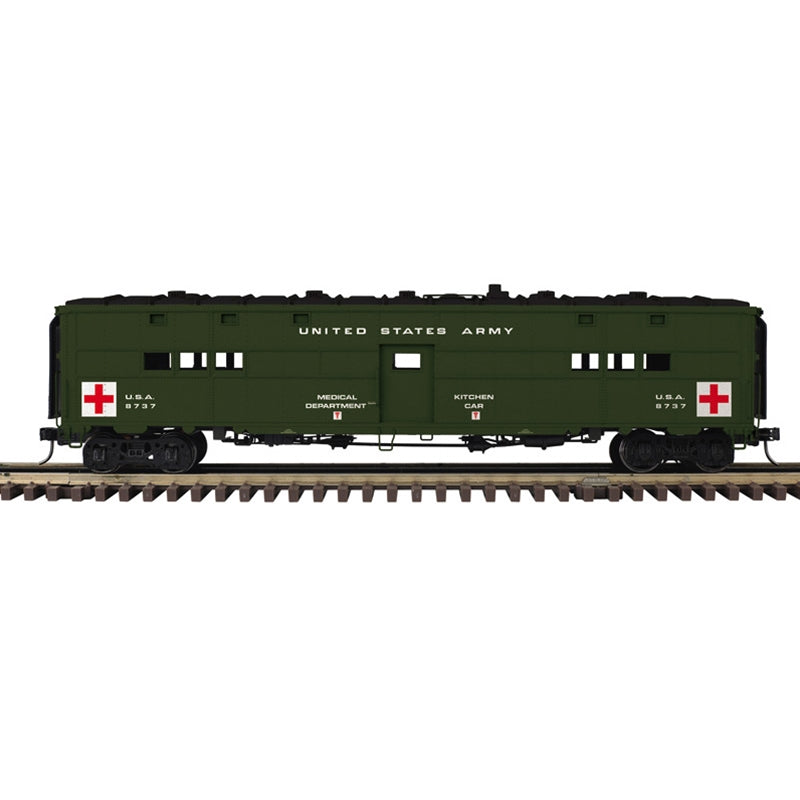US ARMY HOSPITAL CAR 8737, 8745, 8754, 8761 3-RAIL
