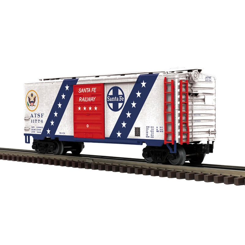 ATLAS O AMERICA 250 COLLECTOR SERIES PS-1 BOX CAR SANTA FE 11776  3-RAIL