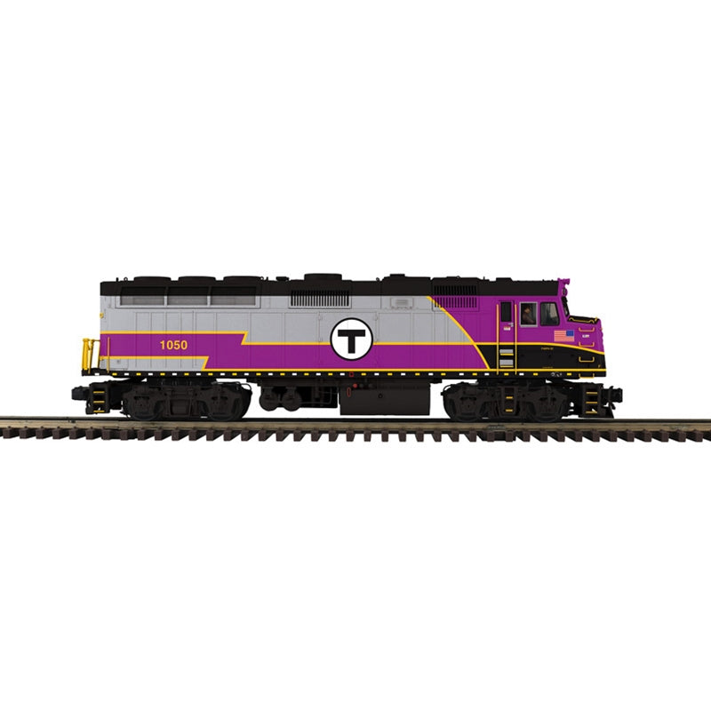 ATLAS O F40PH MBTA (NEW SCHEME) 1054  3-RAIL