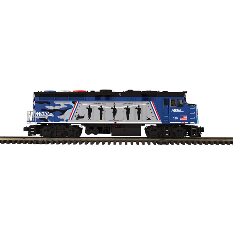 ATLAS O F40PH METRA (VETERANS TRIBUTE) 120  3-RAIL